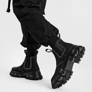 Street Black Boots Men
