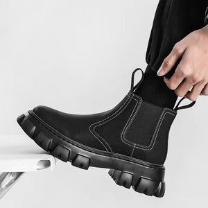 Street Black Boots Men