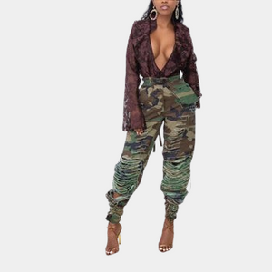 Streetwear Camo Cargo Pants