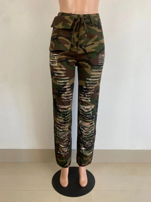Streetwear Camo Cargo Pants