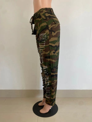 Streetwear Camo Cargo Pants