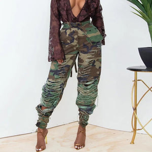 Streetwear Camo Cargo Pants