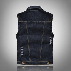 Streetwear Denim Utility Vest
