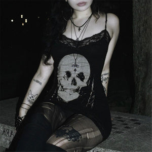 Streetwear Goth Skull Dress