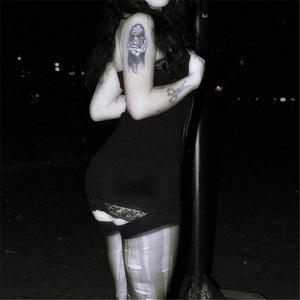 Streetwear Goth Skull Dress