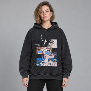 Streetwear Oversized Y2k hoodie – worn by a woman