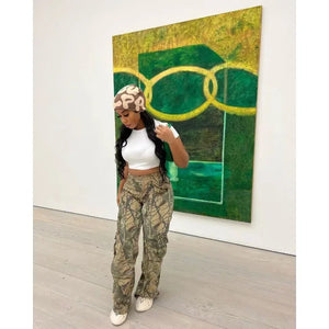 Streetwear Y2K Camo Cargo Pants