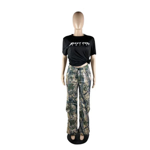 Streetwear Y2K Camo Cargo Pants