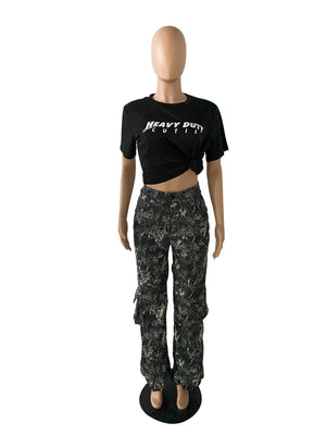 Streetwear Y2K Camo Cargo Pants