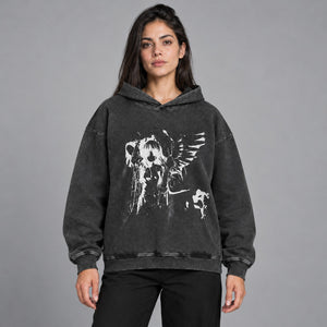 Streetwear Y2K Hoodie – worn by a woman