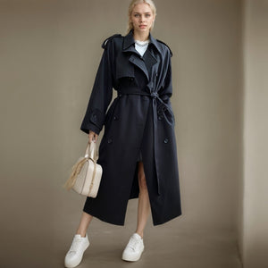 Stripe Trench Spring Women Jacket