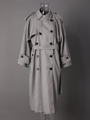 Stripe Trench Spring Women Jacket