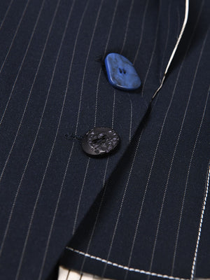 Striped Asymmetry Women Jacket Spring