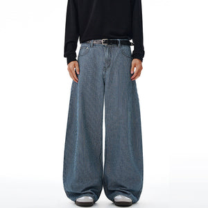 Striped Design Y2K Jeans