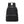 Black canvas backpack covered in black cone studs with a double zip closure