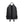 Black canvas backpack covered in black cone studs with a double zip closure