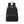 Black canvas backpack covered in black cone studs with a double zip closure