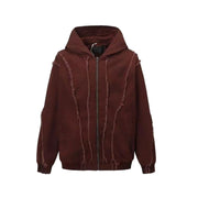 Sudadera estilo patchwork cyberpunk