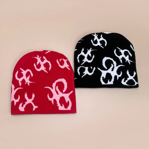 Style Pattern Beanie Y2K