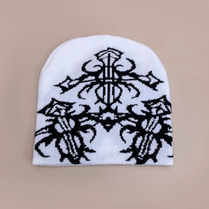 Style Pattern Beanie Y2K