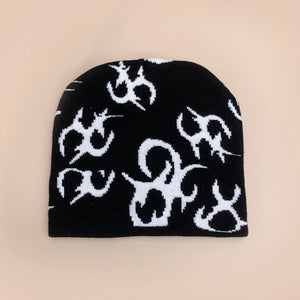 Style Pattern Beanie Y2K