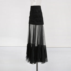 Stylish Black Skirt Goth