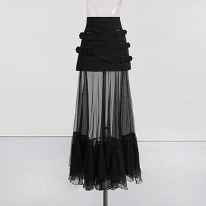 Stylish Black Skirt Goth