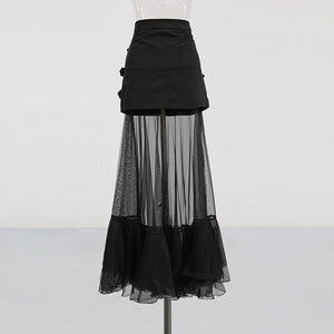 Stylish Black Skirt Goth