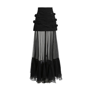 Stylish Black Skirt Goth