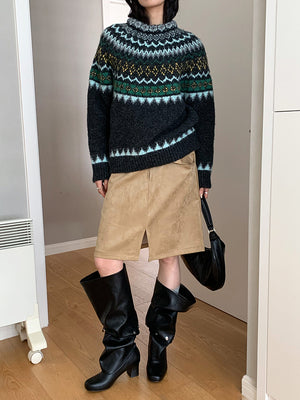 Suede Skirt Y2K
