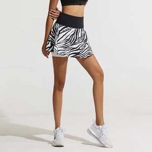 Summer Black Skort Zebra