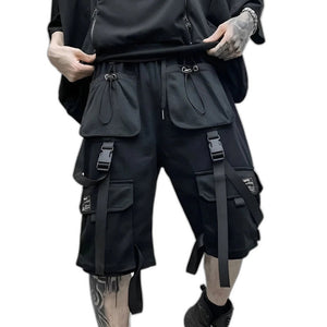 Summer Hip Hop Cargo Shorts - product view on white background