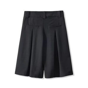 Summer Pleated Niche Wide Shorts