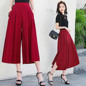 Summer Wide Leg Skirt Pants