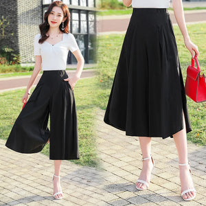 Summer Wide Leg Skirt Pants