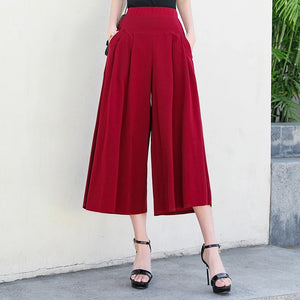 Summer Wide Leg Skirt Pants