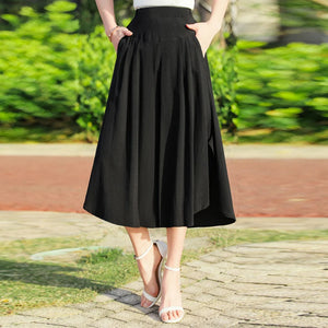 Summer Wide Leg Skirt Pants