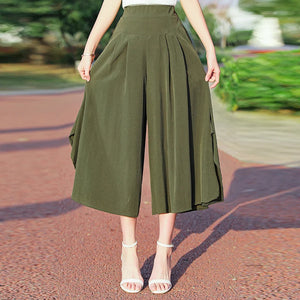 Summer Wide Leg Skirt Pants