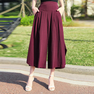 Summer Wide Leg Skirt Pants