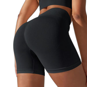 Summer Workout Booty Shorts - product view on white background