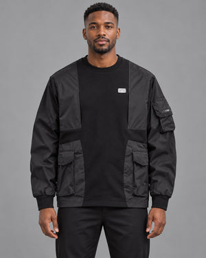 Sweatshirt Techwear worn by a man, front view