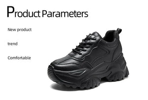 Synthetic Platform Sneakers