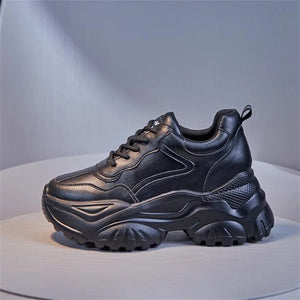 Synthetic Platform Sneakers