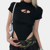 Short Sleeve Cut Out Bodysuit