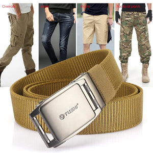 Tactical Belt Silver Buckle