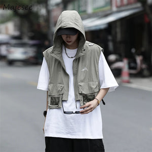 Tactical Cargo Vest Hooded