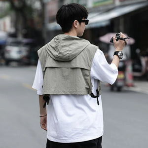 Tactical Cargo Vest Hooded