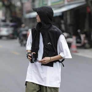 Tactical Cargo Vest Hooded