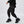 Black tactical multi pocket cargo pants in a regular fit