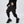 Black tactical multi pocket cargo pants in a regular fit